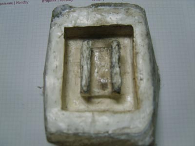 Отливка груза в силиконовую форму