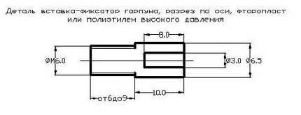 Вставка-фиксатор гарпуна